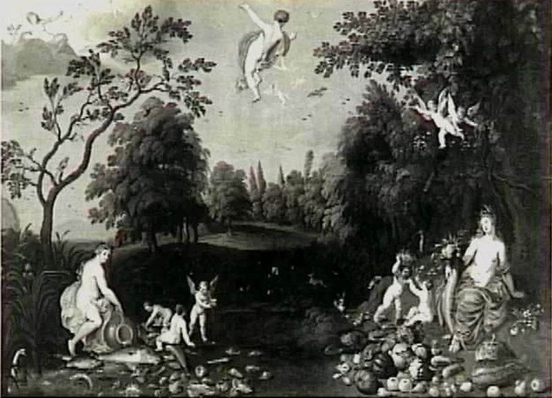 Allegoria dei quattro elementi, terra, aria, fuoco e acqua